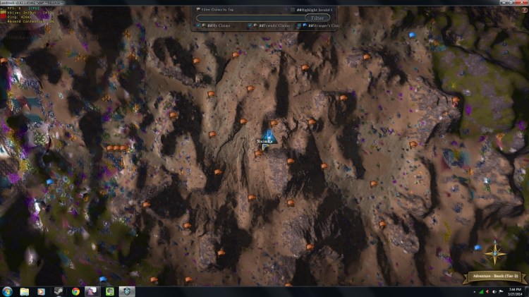 I went here looking for palm trees. I found sparkly gems. Pity I don't have a good enough pickaxe to mine them with.