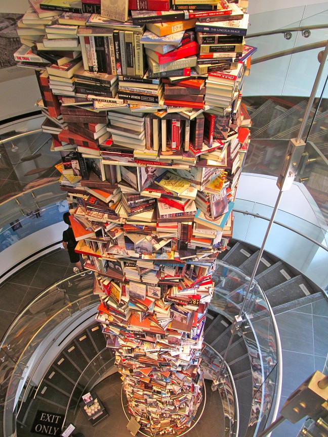 “The tower of books about Abraham Lincoln, symbolizing that the last word about this great man will never be written.” – Ford’s Theatre