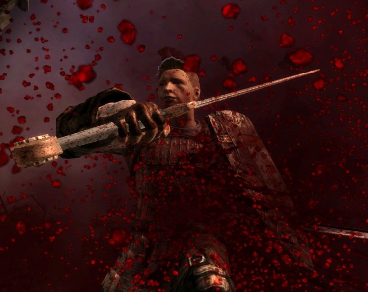 Alistair walking through the aftermath.