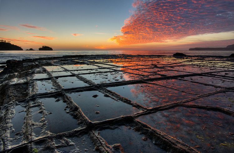 "Tessellated Pavement Sunrise Landscape" by JJ Harrison (jjharrison89@facebook.com) - Own work. Licensed under CC BY-SA 2.5 via Commons