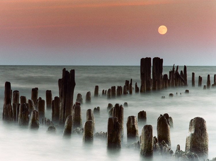 Moonrise over Evanston, Illinois by James Jordan