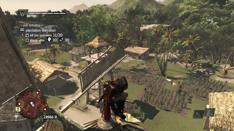 Hanging out on top of a windmill, shooting berserk darts at guards. 