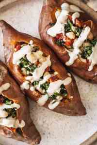 Vegan-Stuffed-Sweet-Potatoes-with-Spinach-and-White-Beans-The-Live-In-Kitchen-1
